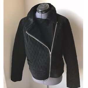 NWOT Bagatelle Stitch Fix Black Quilted Velvet